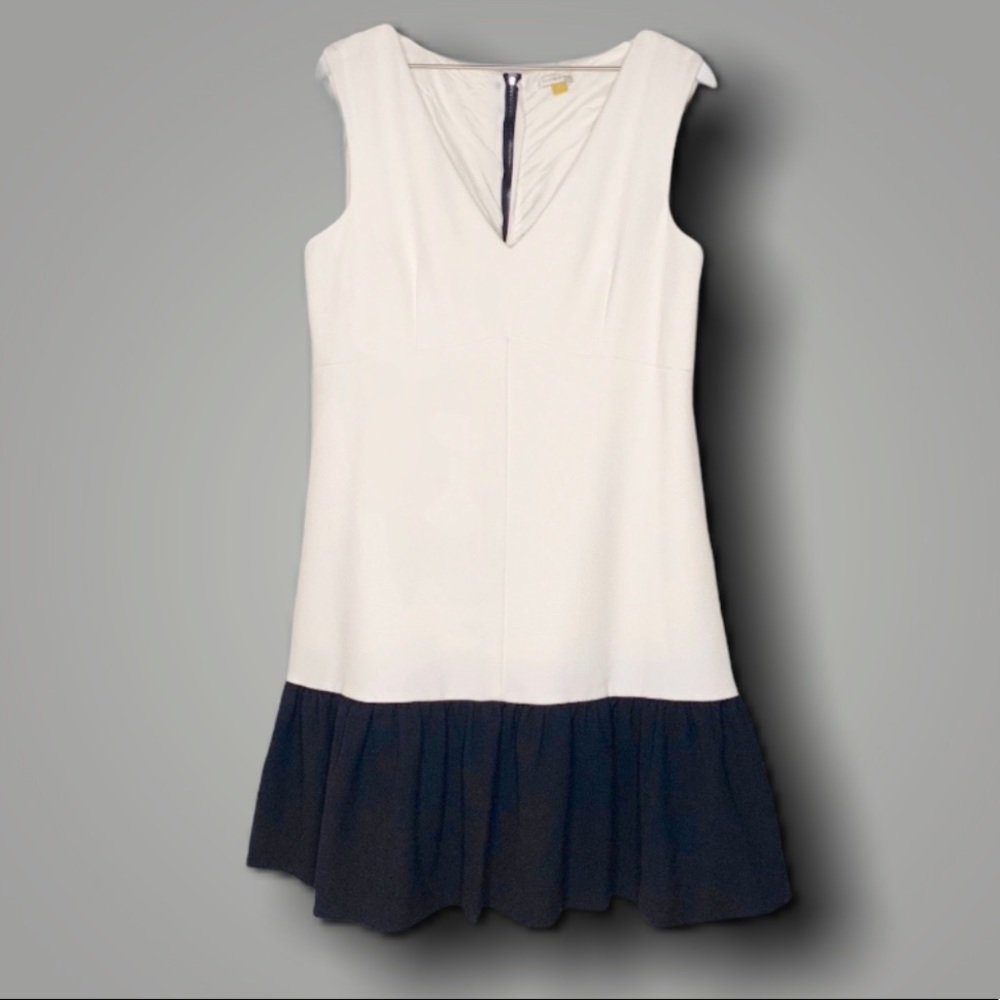 Leifsdottir Colorblock Crepe Dress US 14